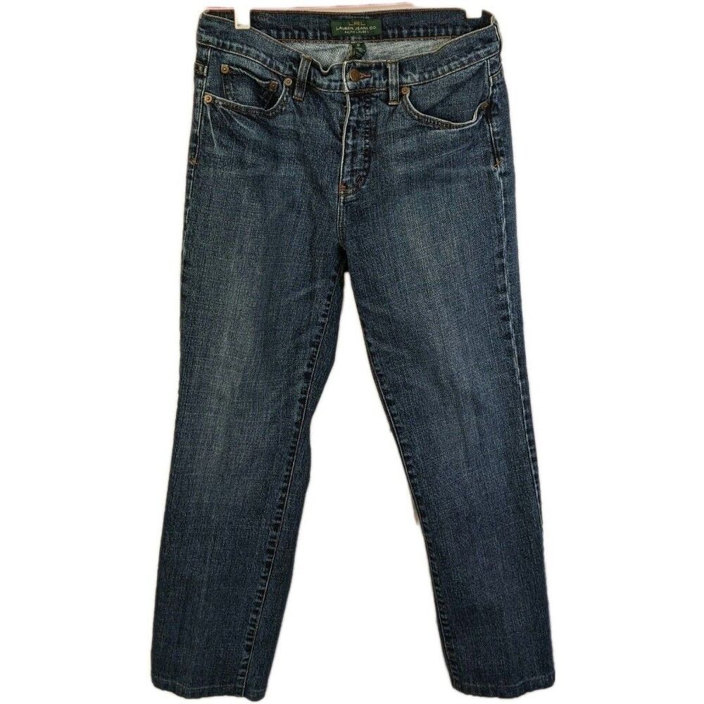 Lauren Ralph Lauren LRL Sz 10 Women's Straight Leg Boot Cut Stretch Denim Jeans